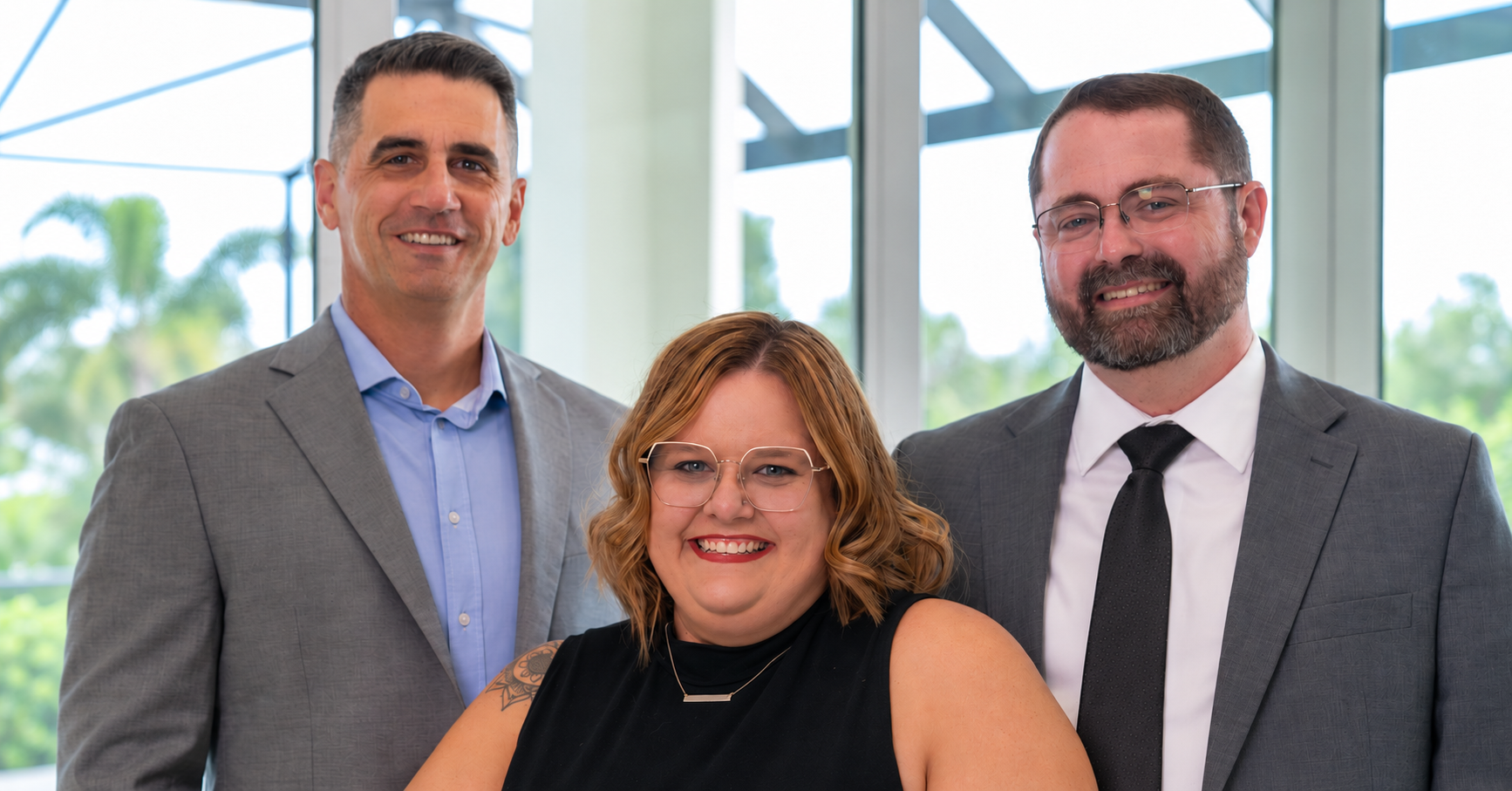 Kevin Hanley, Sammi Ferguson and Brice Ferguson of Hanley Homes Group